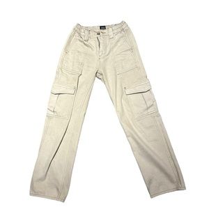BDG White Denim Cargo Y2K Pants